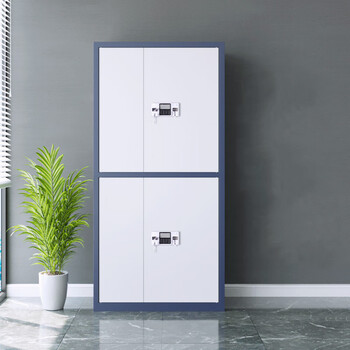 阳光伟业保密柜文件柜钢制加厚双锁文件柜铁皮柜灰白套色通双节电子锁