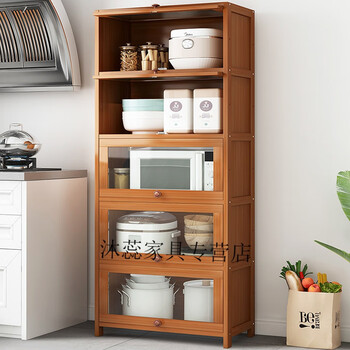菜柜菜厨柜子厨房收纳带门厨房柜子灶台柜厨房置物架收纳神器落地家用