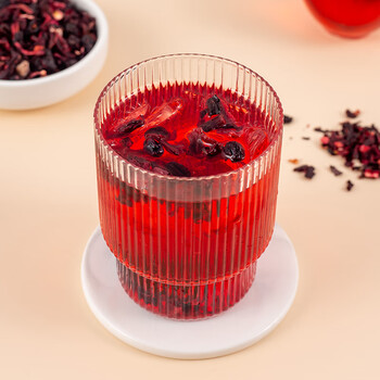 花茶果茶醋栗浆果茶水果朗姆 花果茶120克罐装 水果味洛神水果干 定制