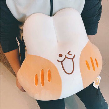 泓御智捷ins韩国可爱面包兔子抱枕睡觉抱少女心小兔子玩偶公仔软萌送