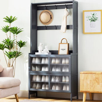 木马人家用多层鞋柜入户门口客厅玄关柜子鞋架防尘收纳柜储物柜门厅柜
