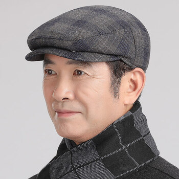 繁安送爸爸男士前进帽春秋中老年人帽子老人前进鸭舌压舌帽薄溥款休咖