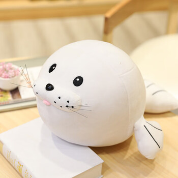 可爱软萌仿真海狮公仔毛绒玩具床上睡觉娃娃夹腿玩偶宝宝安抚哄睡毛绒