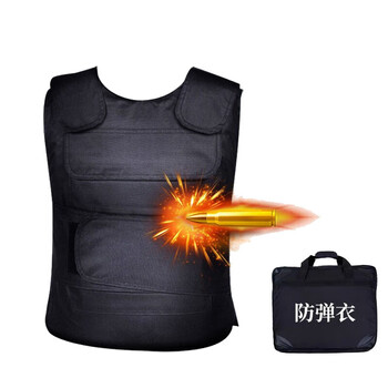 彬巡 三级pe防弹衣 防刺服重型战术背心马甲避弹衣 安保防护器材 黑色