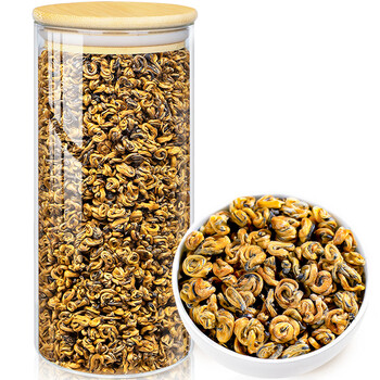 朗小贝滇红茶金螺2024新茶云南凤庆古树红茶蜜香型红螺茶叶250g一罐