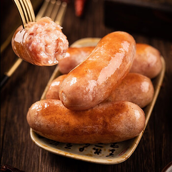 闽臻御味香火山石烤肠10根台湾风味地道肠烧烤肉肠商用台式肉热狗 黑