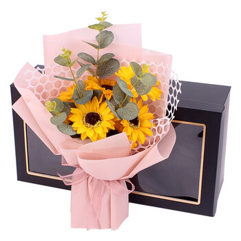 仓梵永生花向日葵礼盒生日纪念日结婚礼物表白送女生送女友向日葵