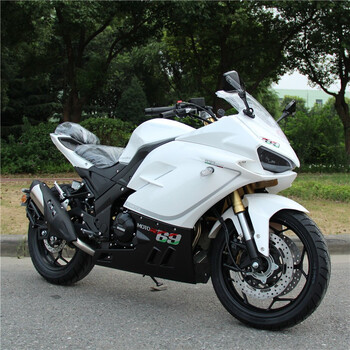 蛟龙摩托车跑车双缸水冷重机车公路赛趴赛国四电喷可上牌白色定金