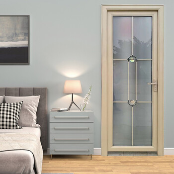 全国定制铝合金门厨房门双层钢化玻璃平开门浴室门厕所卫生间门北欧