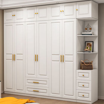 开门衣柜【包送装】 实木6门【超长质保】