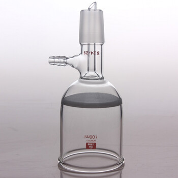 砂芯抽滤漏斗100ml/24具磨口砂芯布什漏斗过滤漏斗实验用品