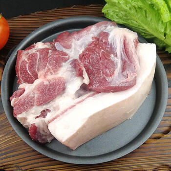 王明公土猪肉新鲜黑猪腿肉农家散养猪肋排冷冻新鲜五花肉烤肉猪肉宏