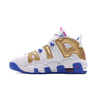 皮蓬大air男女高颜值白色白灰熊猫篮官方nike 白蓝金_air_more_皮蓬