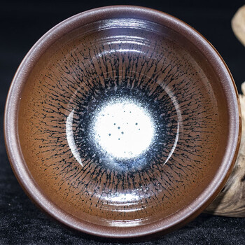 柴烧兔毫盏刘学明建阳建盏茶具非实物拍照口径9b93