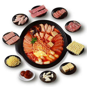 韩式部队火锅 1050g  朕宅韩式部队火锅配菜方便速食火锅食材套餐 【2