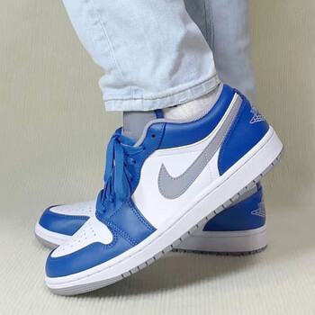 耐克nike耐克耐克nikeairjordan1lowaj1白蓝低帮复古篮球鞋55425