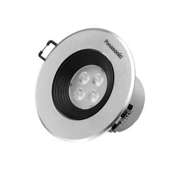 松下射灯松下led射灯4w客厅吊顶孔灯防雾节能牛眼灯天花灯 白边白光