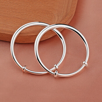 儿童光面手镯50克一对 (6-12