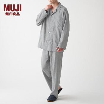 ӡƷ MUJI ʽ ޲˫ɴ֯ ˯ ʿҾӷװ ȫ ɫ L-XL