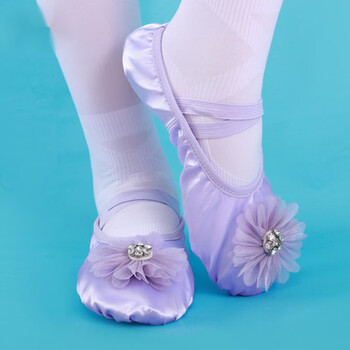 迪仕尼小女孩跳舞穿的鞋子爱莎公主舞蹈鞋儿童女软底芭蕾舞鞋女童中国