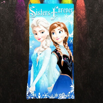 爱莎公主毛巾elsa毛巾儿童洗脸女孩爱莎方巾艾莎日用品长方形卡通艾萨