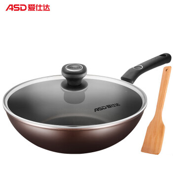 
                                        
                                                            爱仕达ASD 不粘锅炒锅健康轻油平底炒菜锅具30CM电磁炉燃煤气通用不沾锅 NWG8330E送铲                