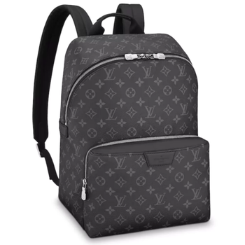 louisvuitton路易威登经典款阿波罗男士黑色老花双肩包m43186帆布配皮