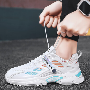 pearldiary运动鞋潮流百搭夏季透气防臭老爹鞋帅气网鞋男跑步鞋中学生