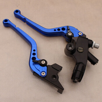 适用于小忍者离合器手把小忍者手把摩托车跑车配件刹车牛角手柄手刹把永源战隼离合器1对长柄蓝色 图片价格品牌报价 京东