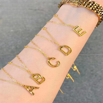 胤乃珠宝26字母黄金项链女5g金龙麟套链999足金吊坠送女友朋友自己