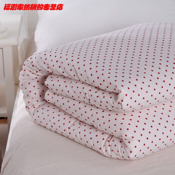 内胆套棉被被子棉絮棉花被套垫包棉胎被芯纱布套子红五角星220x240cm