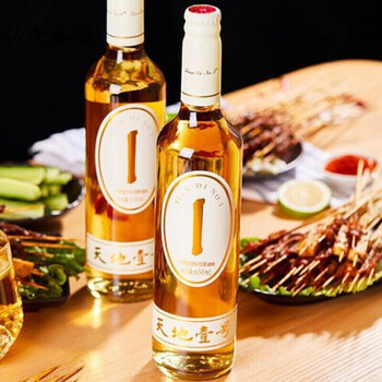 天地一号陈醋650ml苹果醋玻璃瓶整箱饮料铂金版苹果醋6瓶装