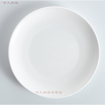 纯白色餐具陶瓷骨碟西餐牛排盘浅盘圆盘菜盘子平盘6//8/9/10/12寸 10英寸浅盘.直径约25.5cm【图片 价格 品牌 报价】-京东