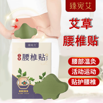 臻宛艾 艾草腰椎贴腰间盘突出腰椎贴腰部疼痛肩颈膝盖保暖热敷贴护腰