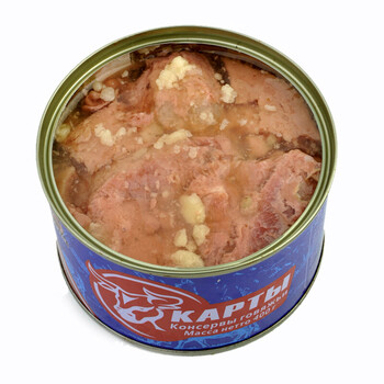 俄罗斯风味牛肉罐头卡勒德牌开罐即食品户外旅行垂钓俄式工艺2盒组合