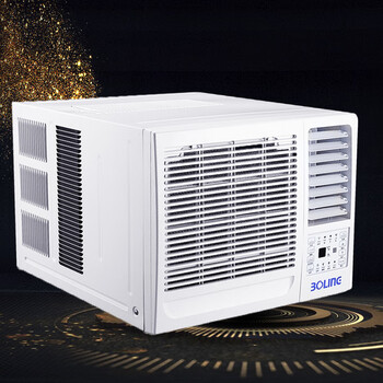 5匹1p窗机2p窗口式一体机3p单冷型免安装冷暖省电变频自玺 35遥控1.