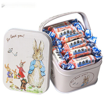 白兔奶糖牛奶糖果结婚喜糖礼盒500g小时候童年80后怀旧小零食礼物114g