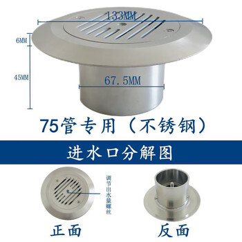 丹斯提尼304 不锈钢游泳池进水溢水口水池进水补水口鱼池侧墙排可调节