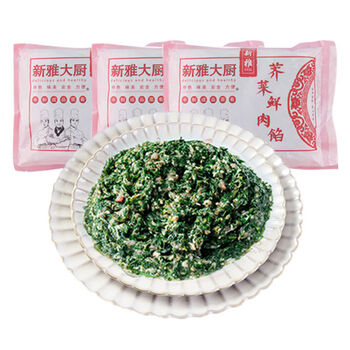 8道家宴半成品菜速冻私房快手菜预制年夜饭套餐2150g荠菜肉馅彩袋装3