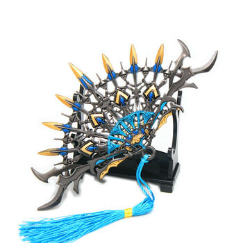 斗罗大陆唐三暗器孔雀翎佛怒唐莲暴雨梨花手办动漫合金模型 (大号)