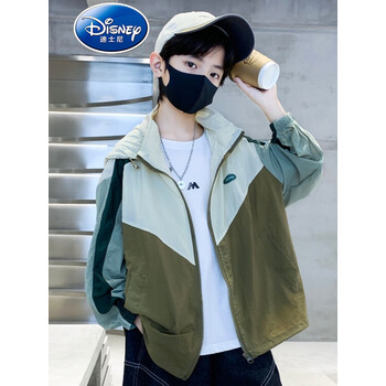 迪士尼disney品牌童装男童防晒衣新款儿童夏季薄外套男孩夏天120cm