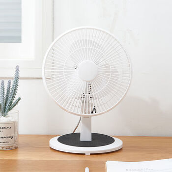 卡携电风扇台扇学生宿舍可爱小风扇床头迷你电扇大风力插电日式风扇