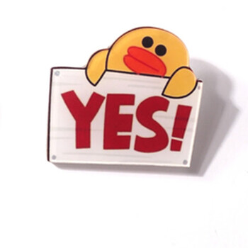 版胸针时尚学生卡通可爱徽章胸章领针别针扣勋章胸花情侣衣服配饰yes