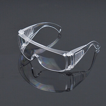 谦古可折叠式透明防风眼镜防尘防沙骑行防护眼睛儿童学生实验室护目镜