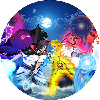 火影地毯卡通地毯动漫火影忍者无限月读写轮眼圆形地毯卧