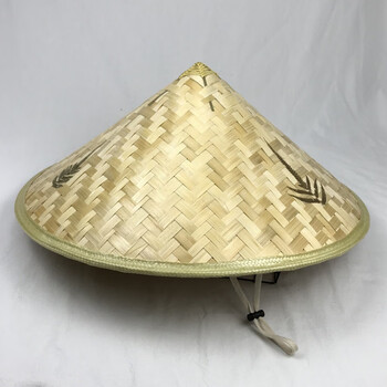 朵胤大号直径53厘米竹编斗笠帽子农民草帽男大檐钓鱼遮阳帽三叶竹子帽