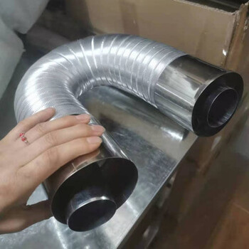 热水器烟道延长管壁挂炉排烟管双层伸缩铝管平衡式热水器排气管加长