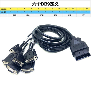 ͵OBD2ͷתDB9ĸͷһ Serial RS232 OBD2 CABLE ʮ(һһ)