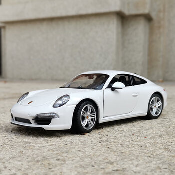 首昂玩具三开门正版授权124保时捷911静态原厂仿真合金汽车模型摆件