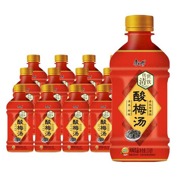 康师傅 酸梅汤330ml瓶装 果味饮料饮品小瓶装 【酸梅汤】330mlx12瓶